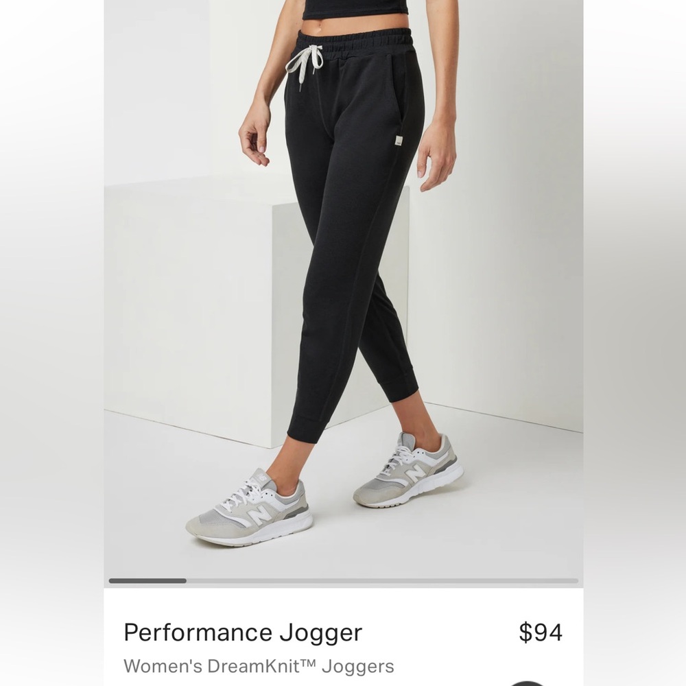 Vuori Performance Jogger black heather